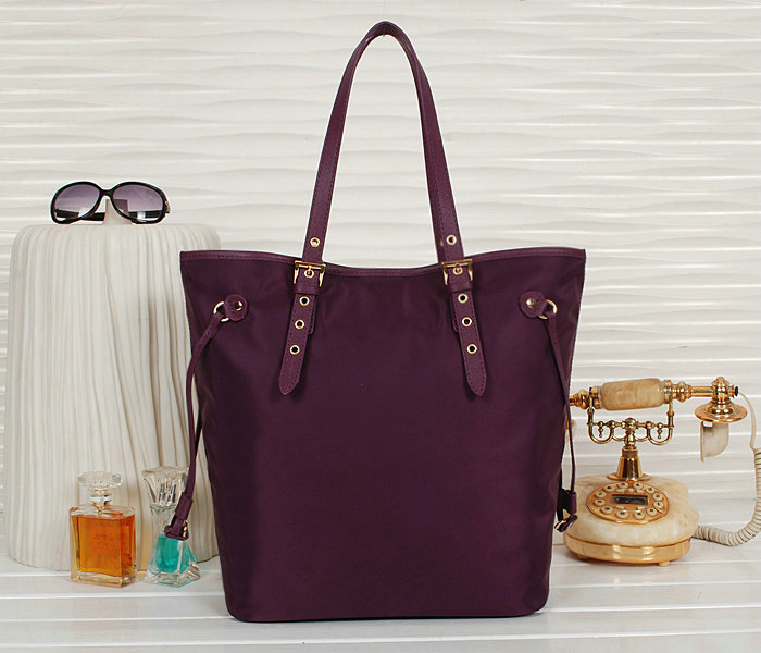 2014 Prada fabric shoulder bag BL1564 purple